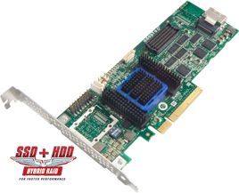 Adaptec RAID 6405 4-Port internal 6Gb/s SATA/SAS, PCIe 2.0, 512GB DDR2 cache RAID Controller Card