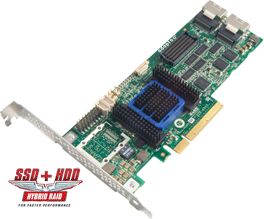 Adaptec RAID 6805 8-Port internal 6Gb/s SATA/SAS, PCIe 2.0, 512GB DDR2 cache RAID Controller Card