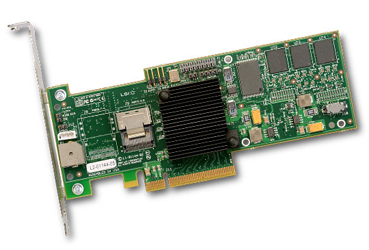 LSI Logic MegaRAID SAS 8704EM2 4x internal SAS/SATA, PCI-E, 128MB DDR2 cache RAID Controller Card
