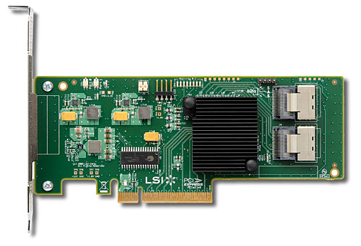 LSI SAS 9211-8i 2x 6Gbps internal connetor, PCI-E Host Bus Adapter
