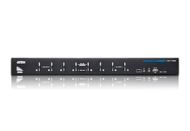 8-Port USB DVI Dual Link/Audio KVM Switch   CS1788