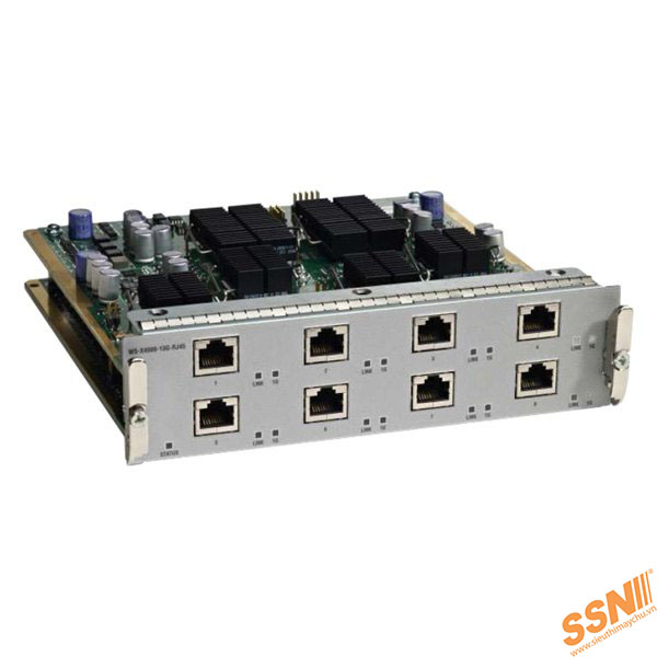 Cisco WS-X4908-10G-RJ45 8 port 10GBase-T (RJ-45) half card For WS-C4900M
