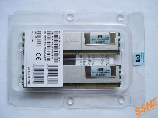 HP 16GB Fully Buffered DIMM PC2 5300 2x8GB Memory Kit