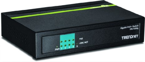 TRENDnet 5-port Gigabit PoE+ Switch (31W) TPE-TG50g