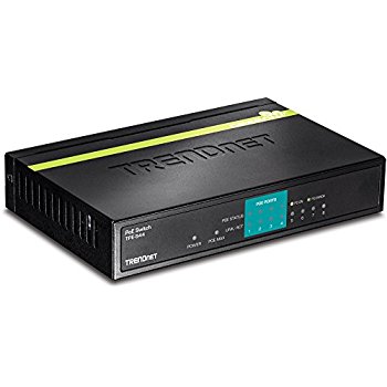 TRENDnet 8-Port 10/100Mbps PoE Switch (4 PoE, 4 Non-PoE) (30W) TPE-S44