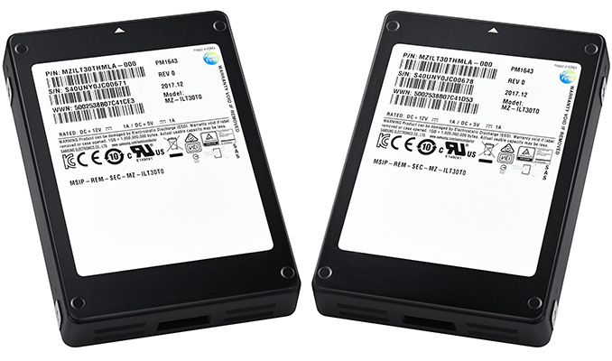 30.72 TB SSDs Samsung  Mass Production of PM1643 begins