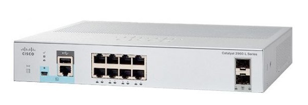 Thiết Bị Mạng Switch Cisco Catalyst 2960L 8 Port GigE 2 x 1G SFP LAN Lite WS-C2960L-8TS-LL