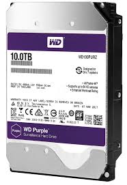 10TB WD Purple Surveillance Hard Disk Drive - 5400 RPM Class SATA 6 Gb/s 256MB Cache 3.5
