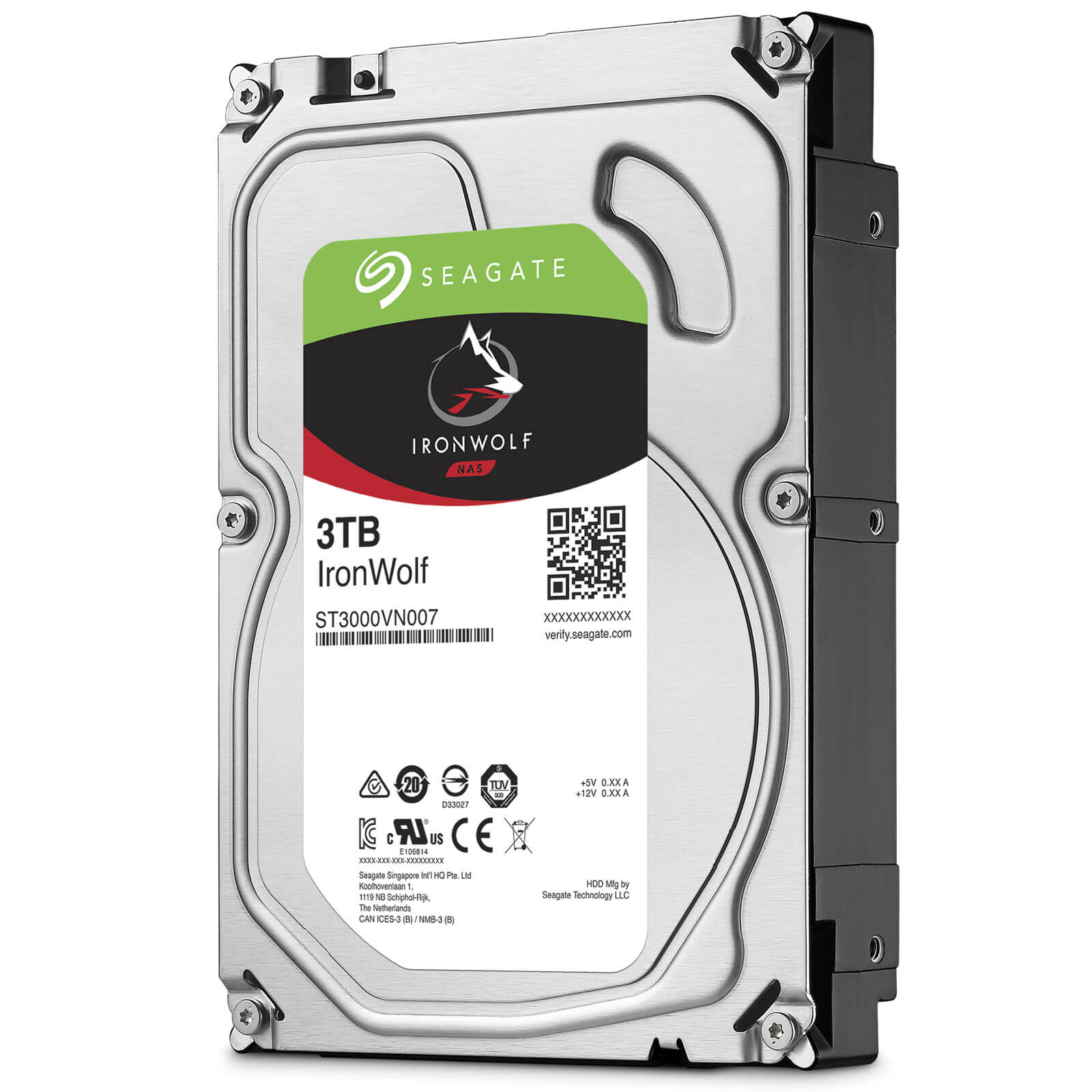 Ổ Cứng HDD Seagate 3TB NAS IronWolf 64MB 3.5inch SATA3 5900rpm