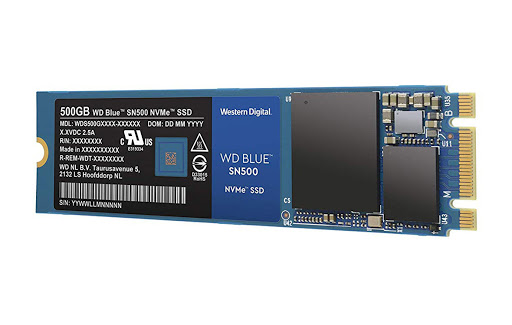 Ổ Cứng SSD Western 500GB Blue SN500 NVMe Gen3 PCIe M.2 2280 3D NAND