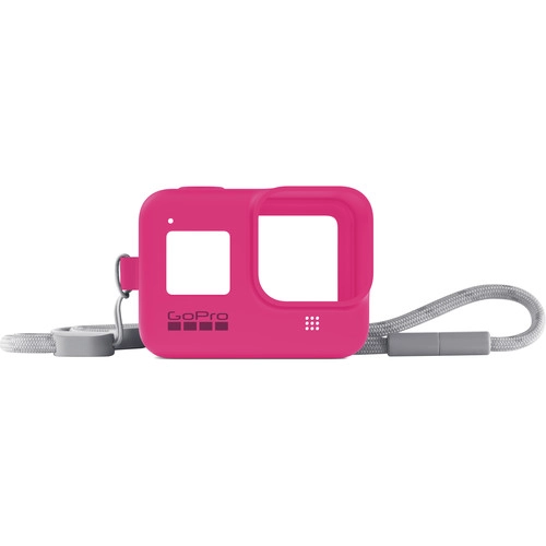 GoPro Silicone Sleeve and Adjustable Lanyard Kit for GoPro HERO8 (Electric Pink)