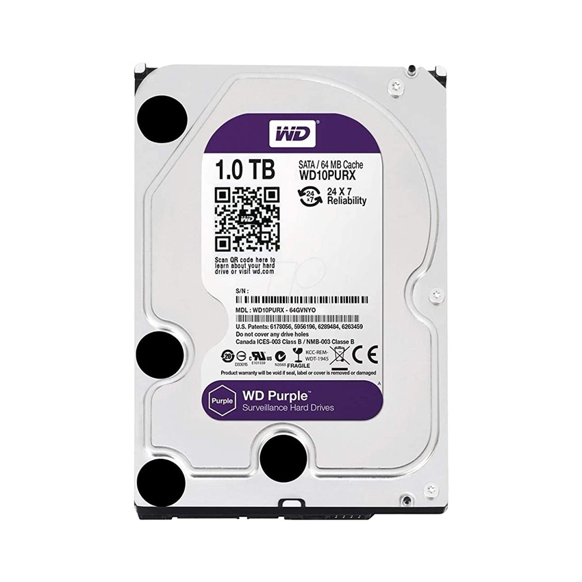 Ổ Cứng HDD Western Digital Purple 1TB 64MB Cache 