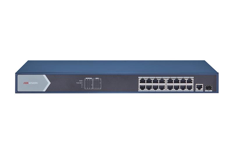 Thiết Bị Mạng Switch PoE 16 Ports 10/100Mbps HIKVISION DS-3E0518P-E/M