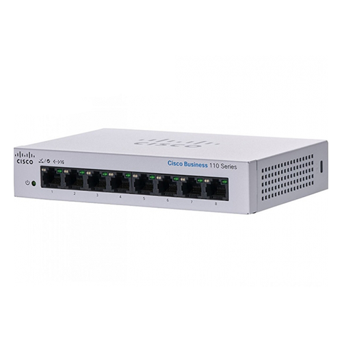 Thiết Bị Switch Cisco Business 110 Series 8 Ports Gigabit Unmanaged CBS110-8T-D-EU