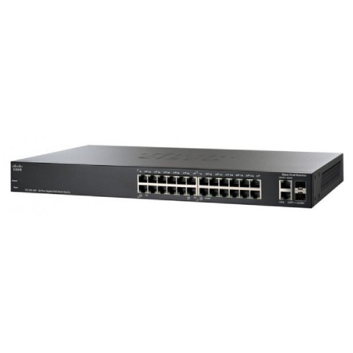 Thiết Bị Mạng Switch Cisco 24 Ports PoE+ 195W 2x1GE Uplink Business SG250-26P-K9