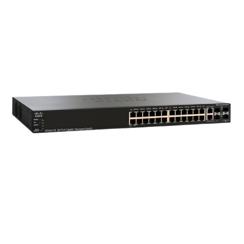 Thiết Bị Mạng Switch Cisco 28 Ports Gigabit Managed SG350-28-K9-EU
