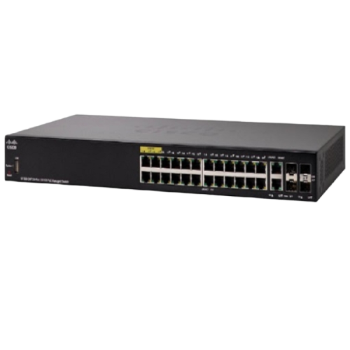 Thiết Bị Mạng Switch Cisco 24 Ports 10/100Mbps SF350-24-K9 24 2 Gigabit/SFP Combo+2 Cổng SFP