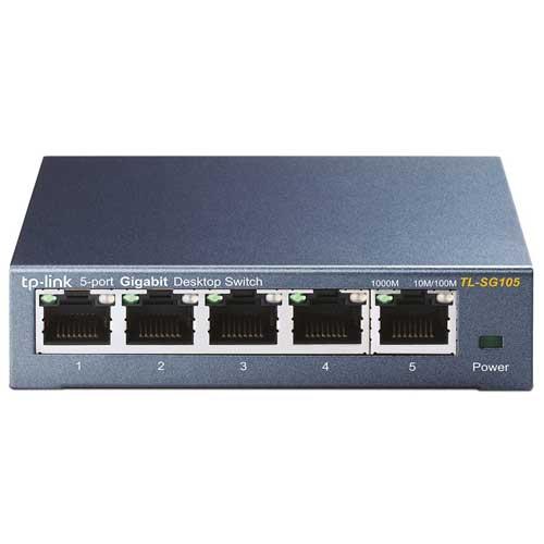 Thiết Bị Mạng Switch TP-Link Gigabit 5 Ports RJ45 10/100/1000Mbps TL-SG105