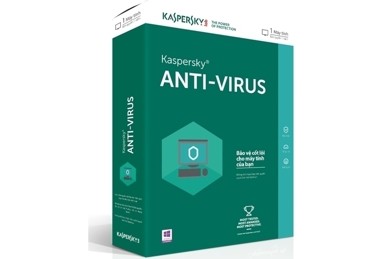 Phần Mềm Diệt Virus Kaspersky Anti Virus (3 PC/ 1 Năm)