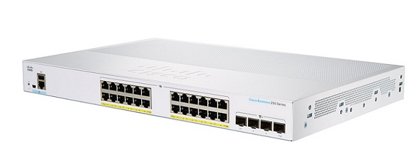CBS250-24PP-4G-EU Cisco 24 Ports 10/100/1000 PoE+ 100W, 4 Gigabit SFP