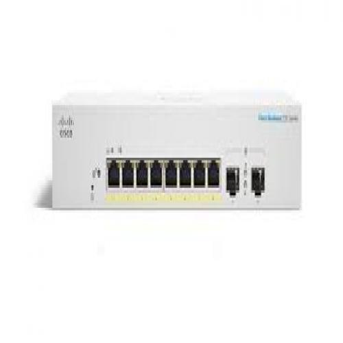 Thiết Bị Mạng Switch Cisco 8 Ports 1GE PoE 130W 2 Ports SFP 1G Uplink CBS220-8FP-E-2G-EU