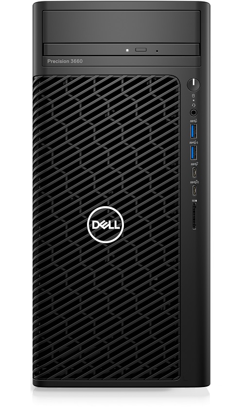 Máy  trạm Dell Precision 3660 Tower 70287693 (i7-12700/ 16GB/ 1TB/ DVDRW/ Intel UHD Graphics 770/ KB_M/ 300W PSU/ Ubuntu/ 3Yr)