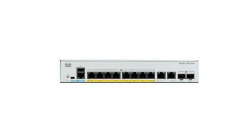 Thiết Bị Mạng Switch Cisco 8 Ports PoE+ 67W 2 GE Combo Uplink LAN Base C1000-8P-E-2G-L