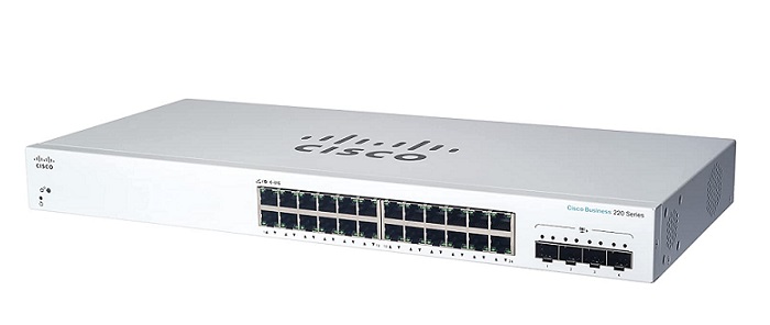Thiết bị mạng Cisco CBS220 Smart 24-port GE, 4x10G SFP+ - CBS220-24T-4X