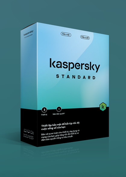 Kaspersky Anti Virus Standard 1 thiết bị (STANDARD 1U)