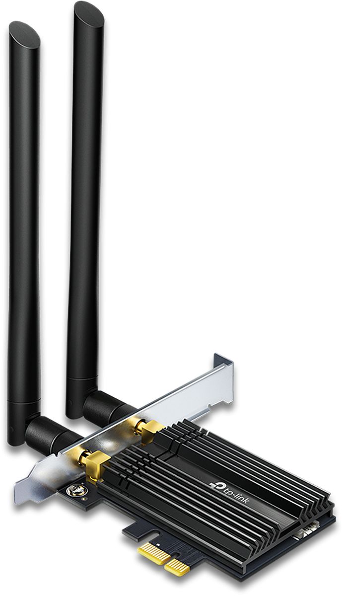 Cạc mạng không dây TP-Link PCI-E Archer TX50E (Chuẩn AX/ 2 Ăng-ten ngoài/ Bluetooth)