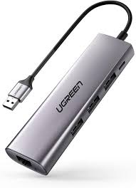 Bộ chuyển USB 3.0 to LAN 1Gbps + Hub USB 3.0 3 Cổng Ugreen 60812 Cao Cấp
