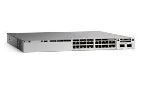 Switch Cisco C9200-24P-E with 24 Port 1GbE, PoE+ 370W, Network Essentials